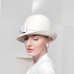 Hats 100% Wool Bowler / Cloche Hat Fedora Hat Wedding Holiday Elegant Wedding With Bowknot Splicing Headpiece Headwear