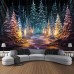 Forest Hanging Tapestry Wall Art Large Tapestry Mural Decor Photograph Backdrop Blanket Curtain Home Bedroom Living Room Decoration