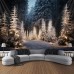 Forest Hanging Tapestry Wall Art Large Tapestry Mural Decor Photograph Backdrop Blanket Curtain Home Bedroom Living Room Decoration