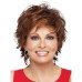 Short Blonde Wigs Omber Blonde Pixie Cut Wig for Women Natural Wavy Real Hair Synthetic Wig with Bangs