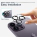 3 Pack Camera Lens Protector For Apple iPhone 15 Pro Max Plus iPhone 14 Pro Max iPhone 13 iPhone 12 iPhone 11 Tempered Glass 9H Hardness High Definition Scratch Proof