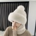 Women's Cycling Windproof Scarf Hat, Winter Windproof Hat, Thicken Warm Cycling Cap Thermal Neck Warmer