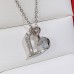 Necklace Zircon Copper Women's Fashion Modern Classic Heart Cool Geometric Necklace For Wedding Gift