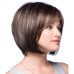 Brown Wigs for Women Synthetic Wig Straight Straight Bob with Bangs Wig Short Brown Synthetic Hair Women's Highlighted / Balayage Hair Side Part Brown