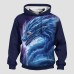 Boys 3D Dragon Hoodie Pullover Long Sleeve 3D Print Spring Fall Fashion Streetwear Cool Polyester Kids 3-12 Years Hooded Outdoor Casual Daily Regular Fit