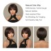 Human Hair Blend Wig Short Natural Straight Pixie Cut Side Part Layered Haircut Asymmetrical Blonde White Silver Cosplay Curler & straightener Natural Hairline Capless Brazilian Hair Women's All