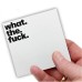 Funny Sticky NoteGift, What The Fucks Sticky Notepad Novelty Notepads, Funny Sassy Rude Desk Accessory Gifts for Friends, Co-Workers, Boss