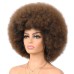 Wig 70s Afro Wig for Black Women Glueless Wear and Go Wig Dark Blue Color Costume Halloween Wigs with 5 Pieces Disco Accessories Women's Hijab Earrings Bracelet