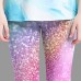 Girls' 3D Graphic Leggings sparkle in pink Summer Spring Active Cute Streetwear Polyester Kids 3-12 Years Outdoor Street Sport Slim