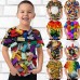 Kids Boys' T shirt Tee Short Sleeve Graphic 3D Print Kid Top Optical Illusion Daily Outdoor Active Streetwear Sports Summer Tee 3-12 Years