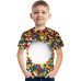 Kids Boys' T shirt Tee Short Sleeve Graphic 3D Print Kid Top Optical Illusion Daily Outdoor Active Streetwear Sports Summer Tee 3-12 Years