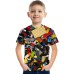 Kids Boys' T shirt Tee Short Sleeve Graphic 3D Print Kid Top Optical Illusion Daily Outdoor Active Streetwear Sports Summer Tee 3-12 Years