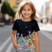 Girls' 3D Tee Shirt Short Sleeve 3D Print Summer Spring Active Fashion Cute Polyester Kids 3-12 Years Crew Neck Outdoor Casual Daily Regular Fit