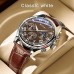 Men's Business Wrist Watch Quartz Casual Belt Men's Watch Brown Watch