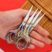 Plum Scissors Stainless Steel Household Scissors Office Stationery Scissors Handmade Paper-Cut Thread Scissors Retro Embroidery Scissors