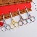 Plum Scissors Stainless Steel Household Scissors Office Stationery Scissors Handmade Paper-Cut Thread Scissors Retro Embroidery Scissors