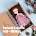 Cotton Body Waldorf Doll Doll Artist Handmade Mini Dress Up Doll Diy（Accessory bear not included）