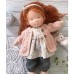 Cotton Body Waldorf Doll Doll Artist Handmade Mini Dress Up Doll Diy（Accessory bear not included）