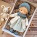 Cotton Body Waldorf Doll Doll Artist Handmade Mini Dress Up Doll Diy（Accessory bear not included）