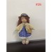 Cotton Body Waldorf Doll Doll Artist Handmade Mini Dress Up Doll Diy（Accessory bear not included）