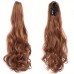 22 Inch Claw Clip In Wavy Ponytail Extension Synthetic Fiber Hair Piece Long Wavy Ponytail Extensions For Women Girls