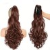 22 Inch Claw Clip In Wavy Ponytail Extension Synthetic Fiber Hair Piece Long Wavy Ponytail Extensions For Women Girls