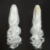 22 Inch Claw Clip In Wavy Ponytail Extension Synthetic Fiber Hair Piece Long Wavy Ponytail Extensions For Women Girls