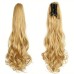 22 Inch Claw Clip In Wavy Ponytail Extension Synthetic Fiber Hair Piece Long Wavy Ponytail Extensions For Women Girls