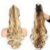 22 Inch Claw Clip In Wavy Ponytail Extension Synthetic Fiber Hair Piece Long Wavy Ponytail Extensions For Women Girls