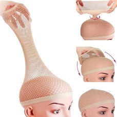 Hair Net for Long Hair Mesh Wig Caps for Women Natural Nude 2 Pieces