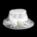 Organza Kentucky Derby Hat / Hats with Sash / Ribbon 1 Piece Wedding / Special Occasion / Casual Headpiece