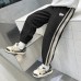 Kids Boys Sweatpants Trousers Patchwork Side Stripe Solid Color Keep Warm Pants School Daily Black Khaki