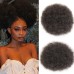 Ombre Grey Afro Puff Drawstring Ponytail Natural Kinky Curly Ponytail Hair Extension for Black Women African American short Kinky Ponytail Drawstring