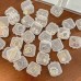 20PCS Square Mini Clear Plastic Storage Containers Box with Lids for Small Items Epoxy Resin