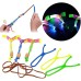 10pcs Amazing Led Light Arrow Rocket Helicopter Flying Toy Party Fun Gift Elastic Slingshot Flying Copters Birthdays Outdoor Game for Children Kidsfor Gift for Boy&Girls