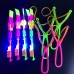 10pcs Amazing Led Light Arrow Rocket Helicopter Flying Toy Party Fun Gift Elastic Slingshot Flying Copters Birthdays Outdoor Game for Children Kidsfor Gift for Boy&Girls