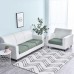 Stretch Sofa seat Cushion Cover Slipcover Elastic Couch Armchair Loveseat 4 or 3 Seater Grey Plain Solid Soft Durable Washable