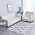 Stretch Sofa seat Cushion Cover Slipcover Elastic Couch Armchair Loveseat 4 or 3 Seater Grey Plain Solid Soft Durable Washable