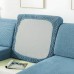 Stretch Sofa seat Cushion Cover Slipcover Elastic Couch Armchair Loveseat 4 or 3 Seater Grey Plain Solid Soft Durable Washable