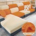 Stretch Sofa seat Cushion Cover Slipcover Elastic Couch Armchair Loveseat 4 or 3 Seater Grey Plain Solid Soft Durable Washable