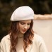 Wool Hats Beret Hat Simple Elegant Headpiece with Sparkling Glitter Pure Color 1PC Wedding Tea Party Horse Race Headpiece