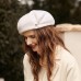 Wool Hats Beret Hat Simple Elegant Headpiece with Sparkling Glitter Pure Color 1PC Wedding Tea Party Horse Race Headpiece