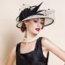 Artistic / Retro Elegant Sinamay / Abaca Fascinators / Hats with Feather / Flower / Tulle 1PC Fall Wedding / Party / Evening / Melbourne Cup Headpiece