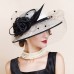 Artistic / Retro Elegant Sinamay / Abaca Fascinators / Hats with Feather / Flower / Tulle 1PC Fall Wedding / Party / Evening / Melbourne Cup Headpiece