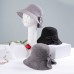 Hats 100% Wool Bowler / Cloche Hat Bucket Hat Floppy Hat Wedding Casual Elegant Wedding With Bowknot Pure Color Headpiece Headwear