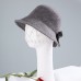 Hats 100% Wool Bowler / Cloche Hat Bucket Hat Floppy Hat Wedding Casual Elegant Wedding With Bowknot Pure Color Headpiece Headwear