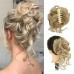 Claw Messy Bun Hair Pieces Clip Wavy Curly Hair Chignon Clip in Hairpieces Tousled Updo Donut Hair Bun Synthetic Fake Hair Ponytail for Women Girls