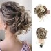 Claw Messy Bun Hair Pieces Clip Wavy Curly Hair Chignon Clip in Hairpieces Tousled Updo Donut Hair Bun Synthetic Fake Hair Ponytail for Women Girls