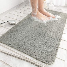 Shower Mat for Inside Shower, Loofah Bath Mat Non Slip Anti Mould Antibacterial Soft PVC Bathtub Mat for Bathroom Wet Shower Areas