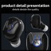 Wireless Headphone Invisible Bluetooth Earphone Mini Single in Ear Earbuds with Mic 18D Sound Quality Headset 20H Music Time